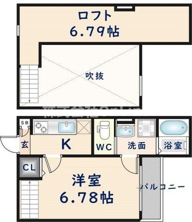 クロスレジデンス放出の物件間取画像